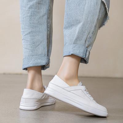 Туфли на мягкой подошве, женские тонкие спортивные кеды и повседневные туфли на плоской подошве на одной ноге