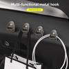 FPEV2 2Pcs Car Interior Mini Storage Hooks Organizer Sticker For Alfa Romeo Giulia Stelvio Junior Tonale 33 Giulietta MiTo 147 156 159