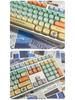 Милые PBT кейкапы на тему «Счастливый Кот» для 68/104/108 клавиш – Персонализированные и Креативные