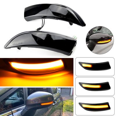 Для Ford Fiesta Mk7 2008-2017, для Ford B-Max 2008-2017, динамический указатель поворота, светодиодное боковое зеркало заднего вида, последовательное