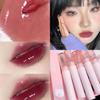 Hydrating Lip Glaze Light Permeable Light Mirror Face Glass Lip Moisturizer Easy Color White Non-stick Cup Lasting Waterproof Student Lipstick Makeup