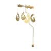 Gold Home Decoration Wedding Party Candle Holder Candlestick Spinning Rotating
