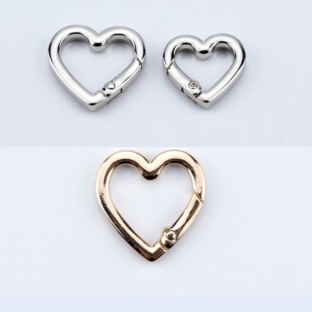 5pcs 22mm/25mm Carabiner Heart Bag Belt Buckle High Quality Push Trigger Purses Handbags Buckles