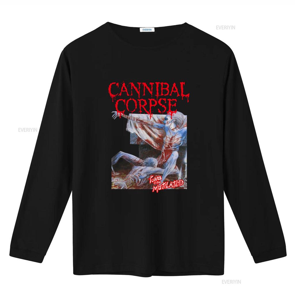 Cannibal Corpse Tomb Of The Mutilated Футболка Хлопок Черный Мужские Размеры от S до 5XL K3529 винтажная Стиранная Дышащая дизайнерская одежда