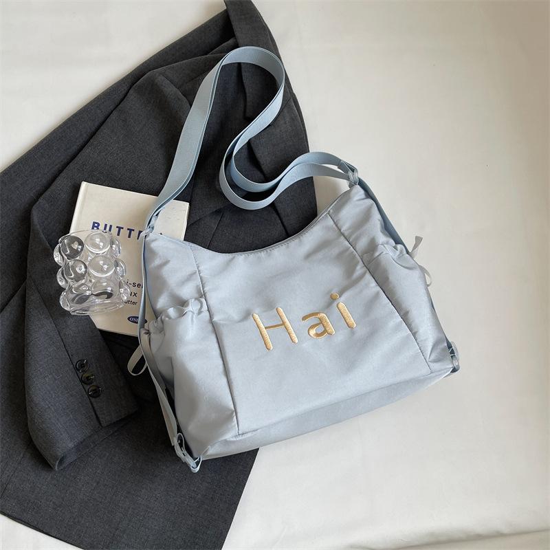 Сумка-тоут женская 2024 года, новая большая вместимость, рюкзак для поездок на работу с надписью «иностранное чувство» для студентов колледжей, для поездок на работу в класс