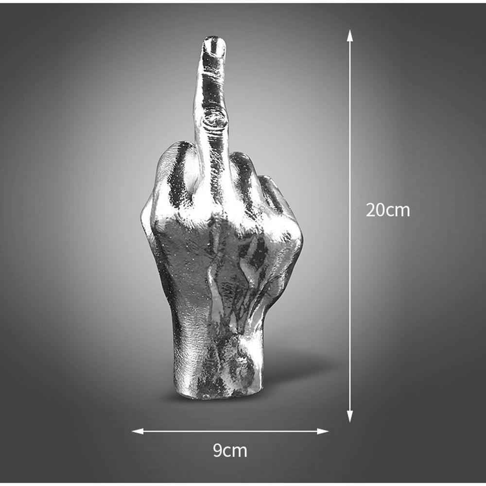 Personalized Middle Finger Statue Nordic Resin Figurines Craft Sculptures Ornament Home Office Decorations Living Room Decor