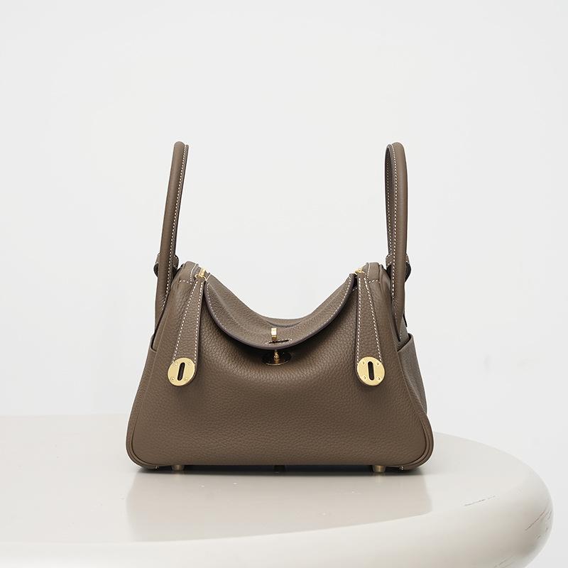 Высококачественная полуручная сумка-саквояж из вощеной нити и коровьей кожи лицевой выделки для женщин, одноплечевая ручная медицинская сумка