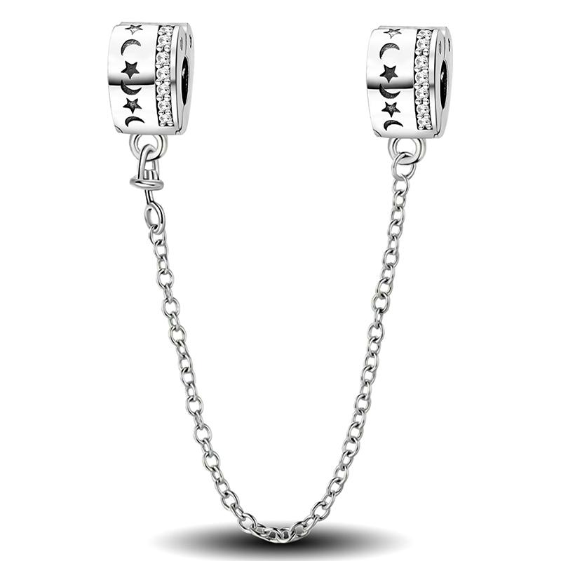 Медь Милые Шармы-Бусины Серии Звезда Луна Подходят для Изготовления Браслетов-Браслетов DIY Подарок Высококачественной Бижутерии для Женщин