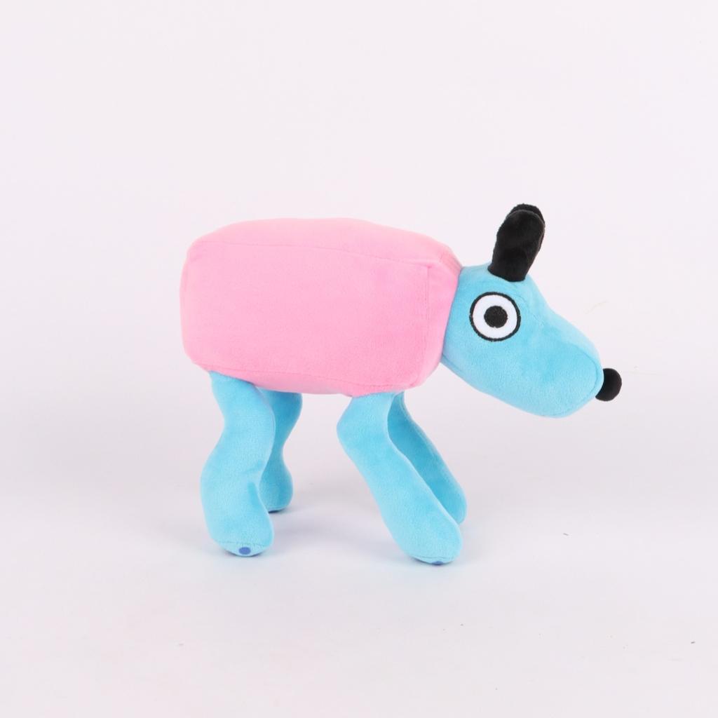 Wobbledog плюшевая качающаяся собака стоячая позиция розовая синяя собака игровая периферийная плюшевая кукла