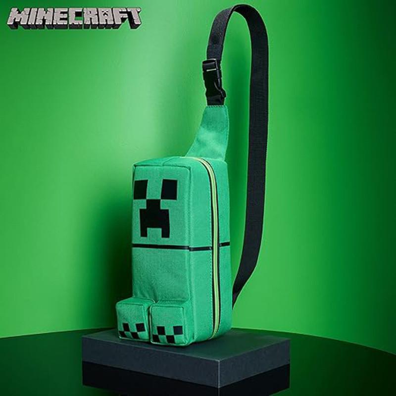 Рюкзак Minecraft Холщовый Мультяшный Крипер Волк Повседневный Наплечная Сумка Для Ежедневного Использования