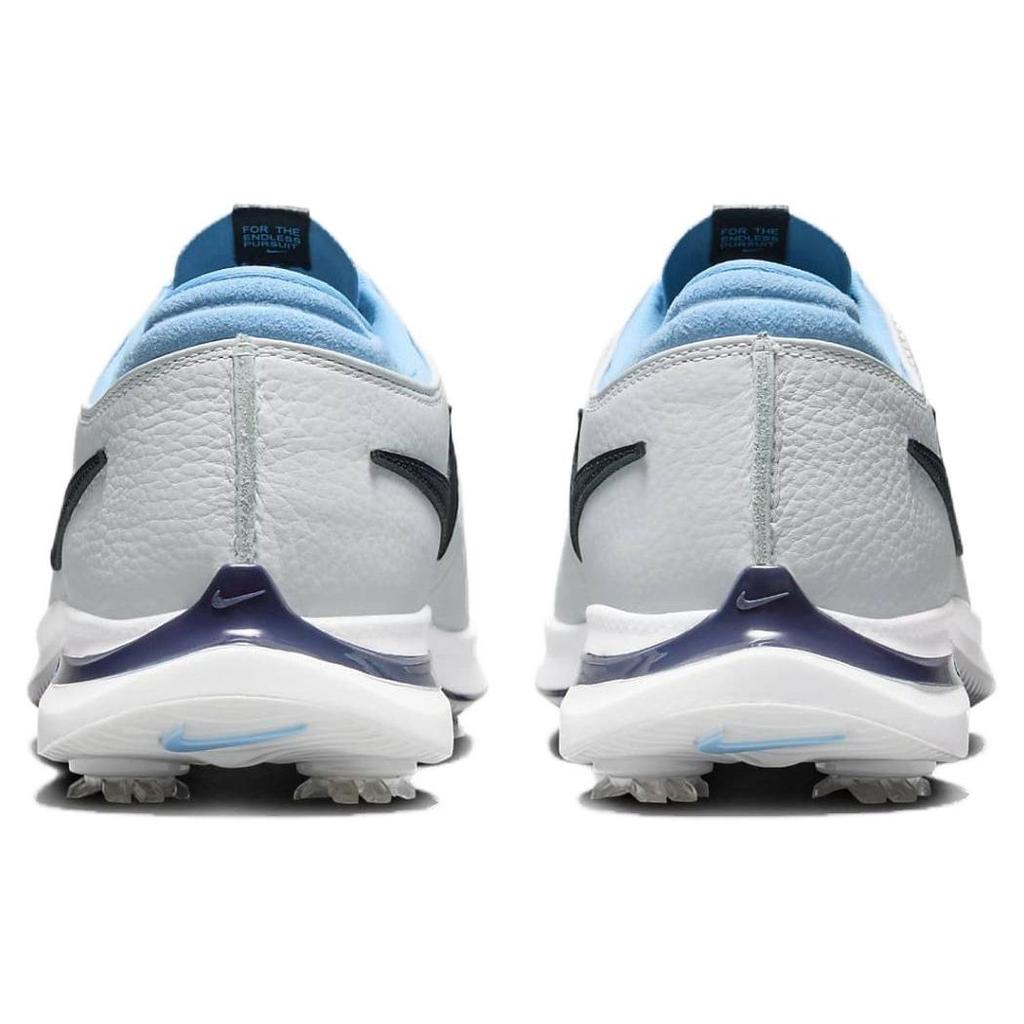 Nike Кроссовки Air Zoom Victory Tour 3 Wide Pure Platinum Obsidian Unisex, белые, Aquarius-Blue DX9025-002