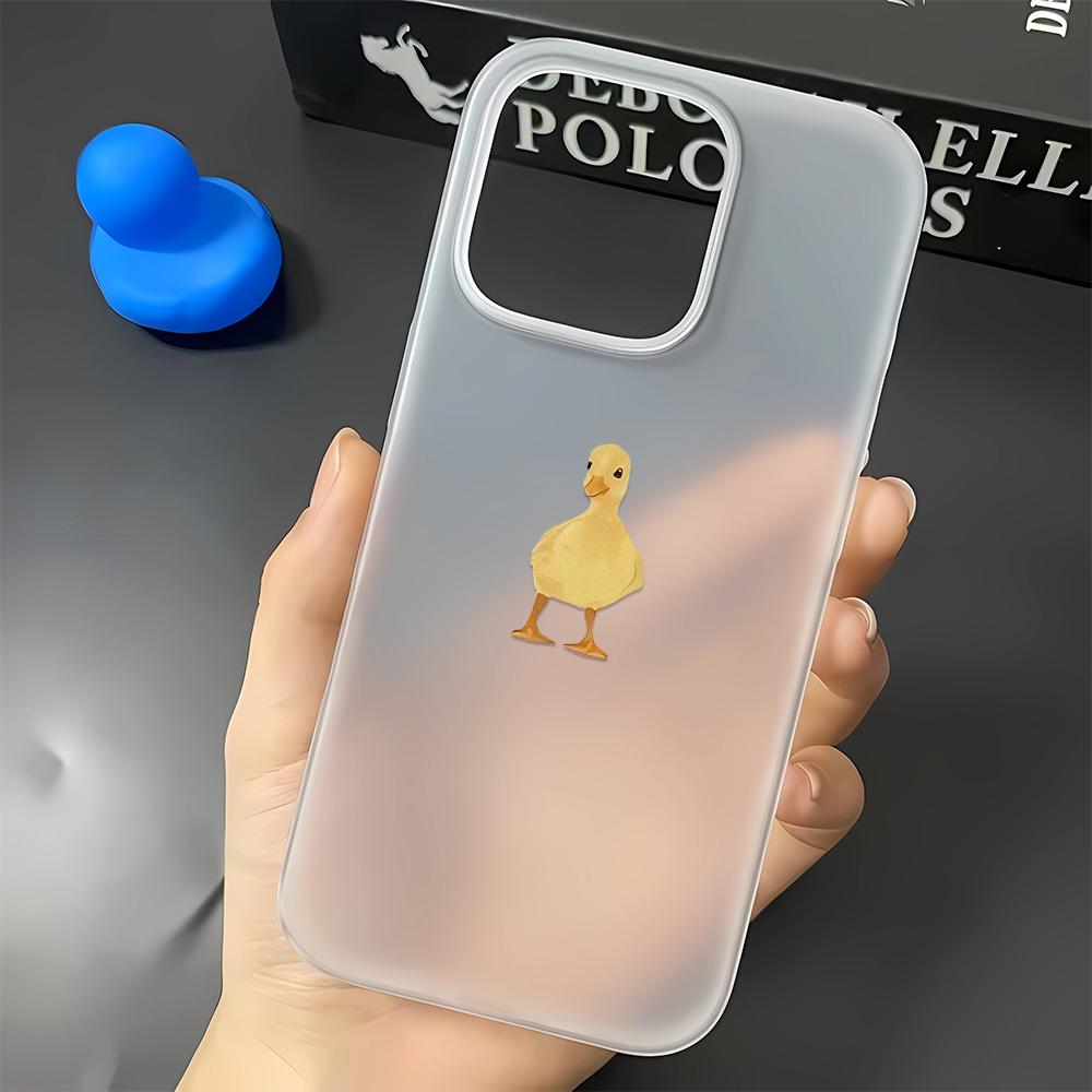 Чехол для телефона с рисунком 'Маленький желтый утенок' Для IPhone 17 Чехол IPhone 16 Pro Max 11 15 14 12 Pro Max 7 8 Plus Air Силиконовый Мягкий Чехол