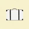 Suitcase-Shaped Storage Box Textured Finish Vintage Suitcase Box Reinforced Corners Rivet Accent