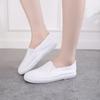 2025 New Style Women's Black Mesh One-Strap Wedge Heel Nurse Shoes, Flat Bottom with Hollow Design.