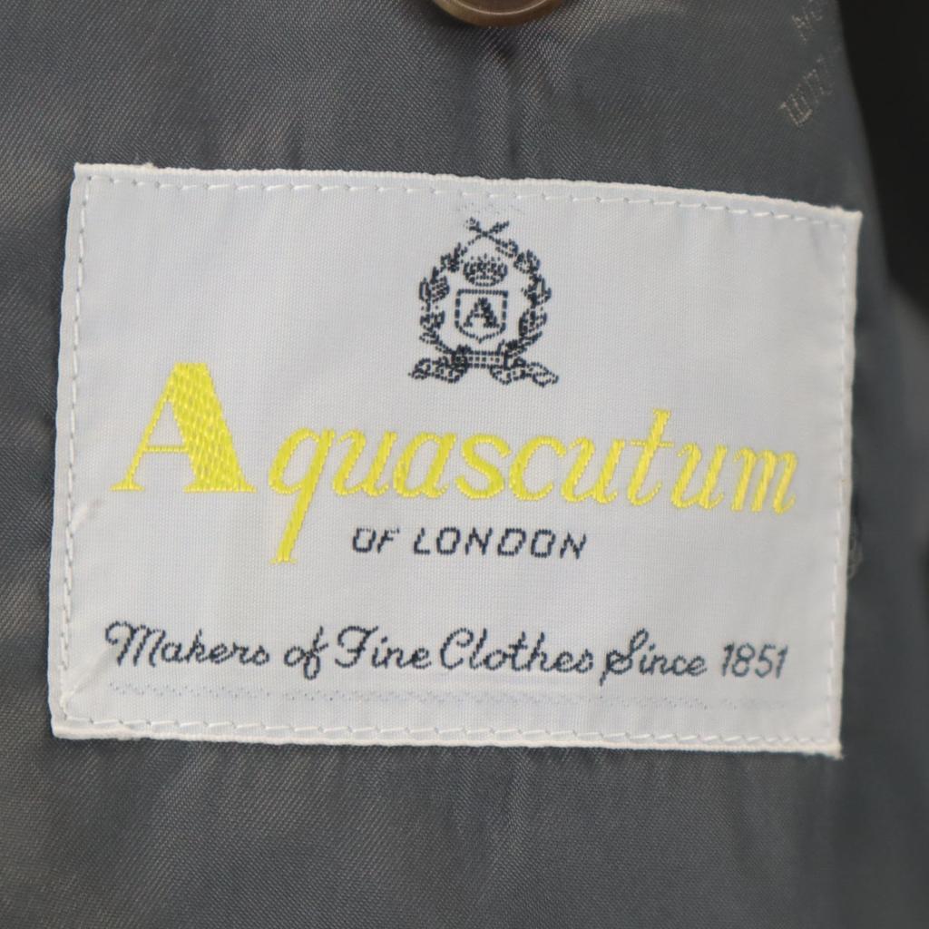 Aquascutum 90-е Сделано в Японии Старый приталенный пиджак 100AB7 серый Мужской Б/У