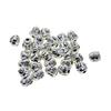 30pcs Antique 3D Smille Buddha Spiritual Metal Spacer Beads Silver Color