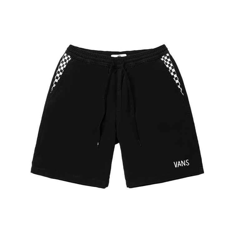 Vans X Mooncasket Collaboration Checkered Print Woven Shorts Women shorts Black VN0A5H4UBLK