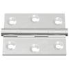 Hinge 2 pcs Silver 50 x 38 x 1.3 mm Steel