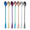 Golden Long Handle Stainless Steel Stirring Spoon and Ladle