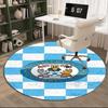 1PC round rug Newcastle United Crest Printed Round Area Rug ,Rug For Home Office, Round Chair Rug, Decorative Carpet Fan gifts Christmas gift