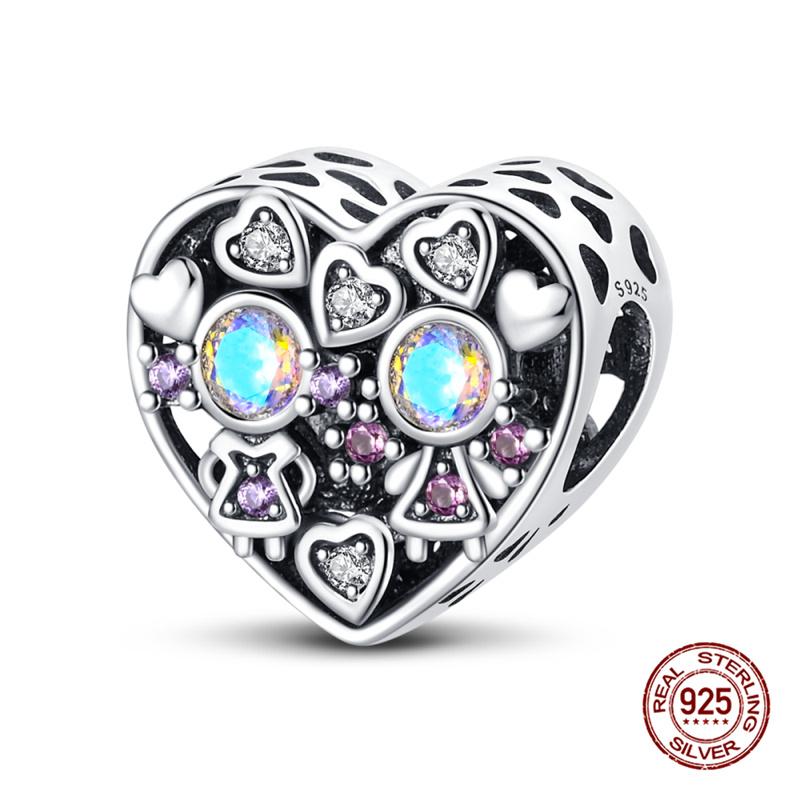 Подходит S925 оригинальный браслет с подвесками для женщин S925 стерлингового серебра изысканный зеркальный замок кулон бусины DIY ювелирные изделия подарок новый в