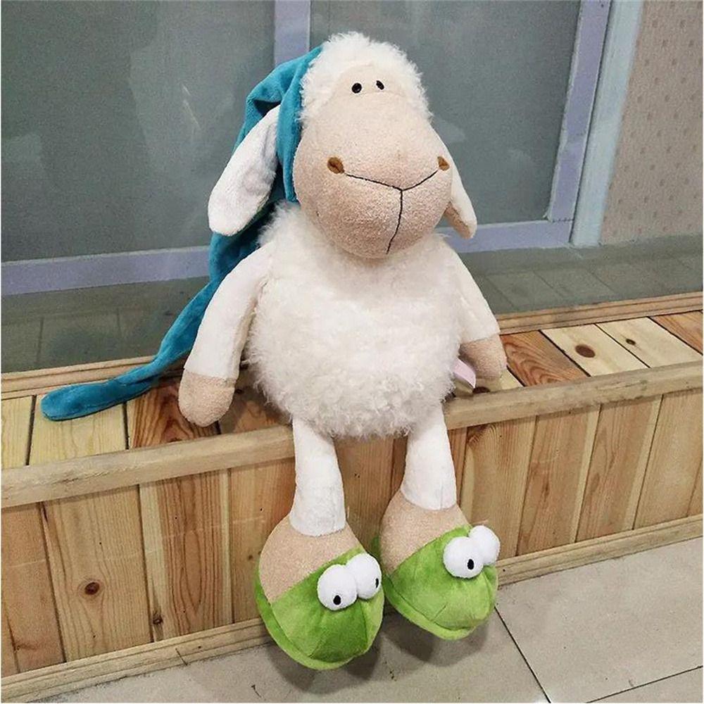 Hugging Pillow Sheep Plush Toy Little Lamb Stuffed Sheep Doll Room Decor Baby Toy