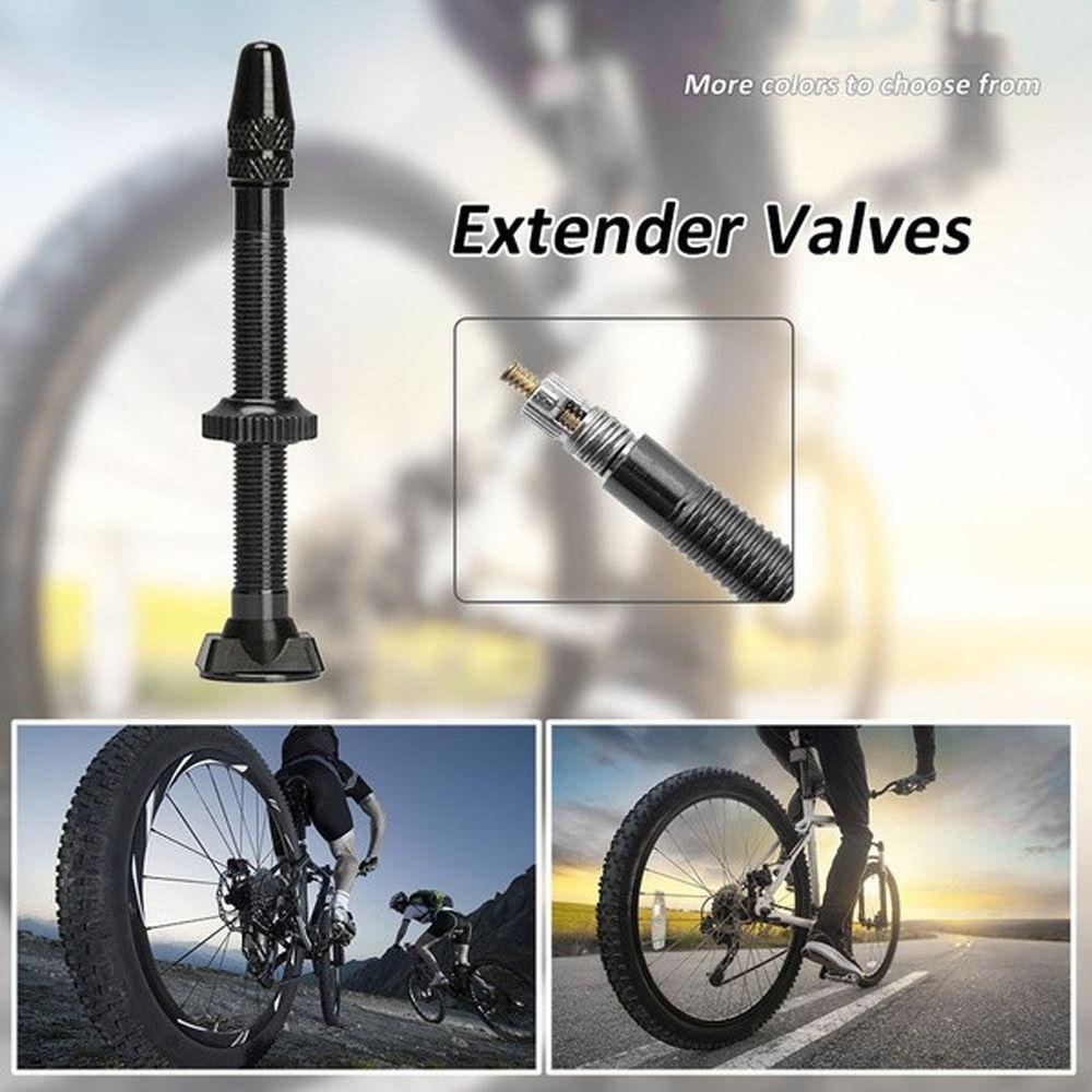 78mm Zinc Zinc Alloy Stem Brass Sealant Aluminum MTB Bicycle Tubeless Tire Presta Valve Extender Valves