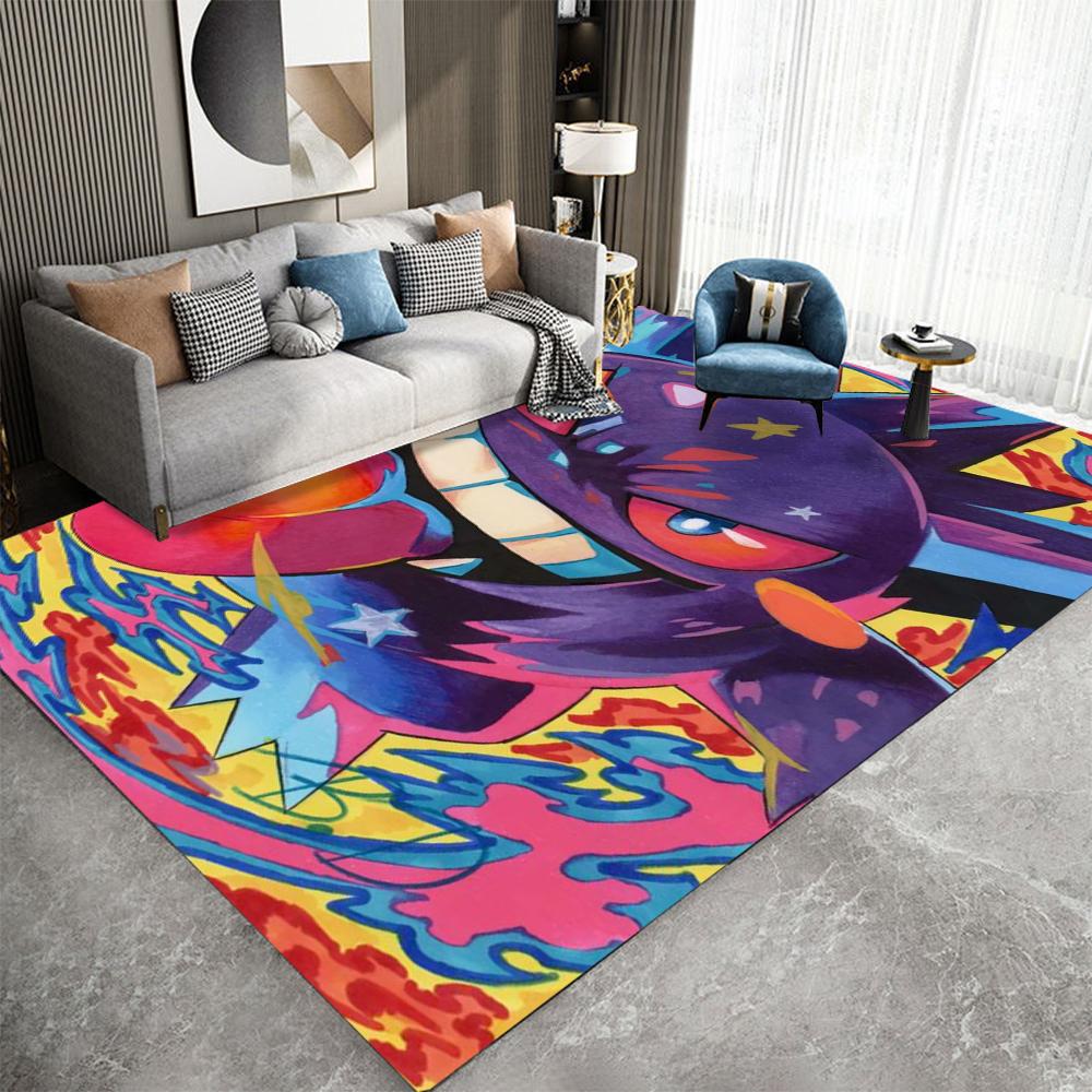 Anime Carpet Cartoon Living Room Bedroom Kitchen Sofa Table Balcony Rug Non-slip Washable Mat Exquisite Home Ornaments