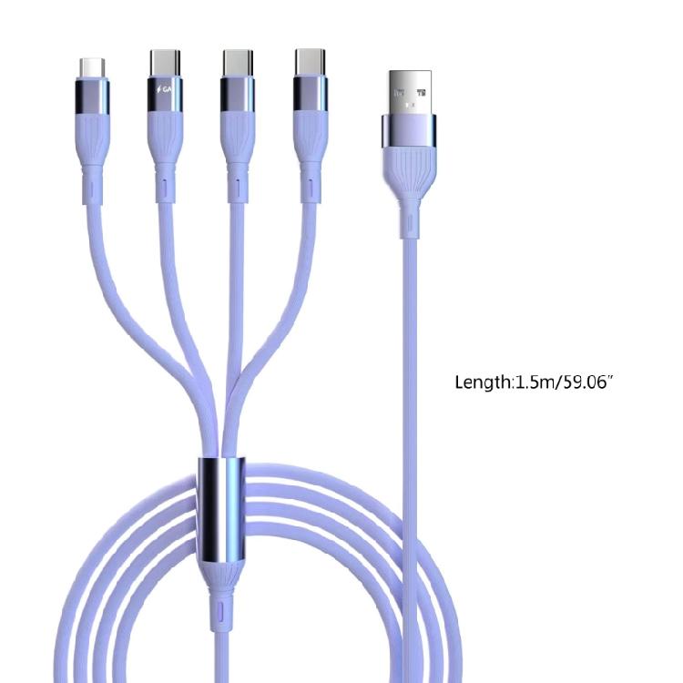 USB-кабель Type-C + Micro USB, многофункциональный шнур питания 4-в-1 для путешествий