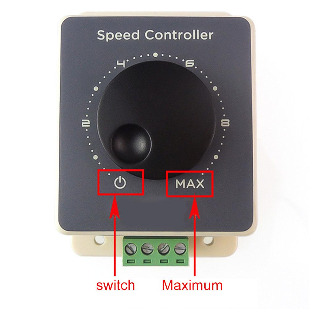 PWM 12V-48V 20A DC Motor Adjustable Speed Controller Regulator Switch