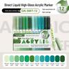 Набор из 168 цветов гладких акриловых чернильных маркеров на водной основе для рисования и выделения
