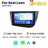 8-ядерный 8+256G Android автомобильный радиоприемник стерео для Seat Leon 2 MK2 LHD 2005-2012 видеоплеер GPS авто беспроводной Carplay 2Din головное устройство