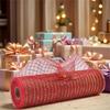 Deco Ribbon 10Inchx10Yard Metallic Foil Poly Net Ribbons Set for Christmas Wreath Art Craft Party Decorating Packaging