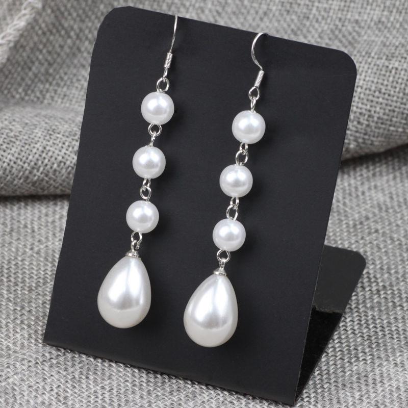 S925 Tremella Hook Gypsy Pearl Pendant Earrings Feminine Long Temperament Korean Earrings Internet celebrity Versatile Earrings