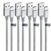 Кабель USB C [1 м + 1 м + 2 м + 2 м 4 шт.] кабель типа C USB Type C 3A быстрая зарядка совместимый с QC3.0 кабель для быстрой зарядки совместимый с Type-C PD нейлон
