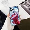 Силуэт Инуяши Красная Катана Аниме Чехол для Телефона Силиконовый Мягкий Для IPhone 17 16 15 14 13 12 11 X XR Plus Pro Max Plus