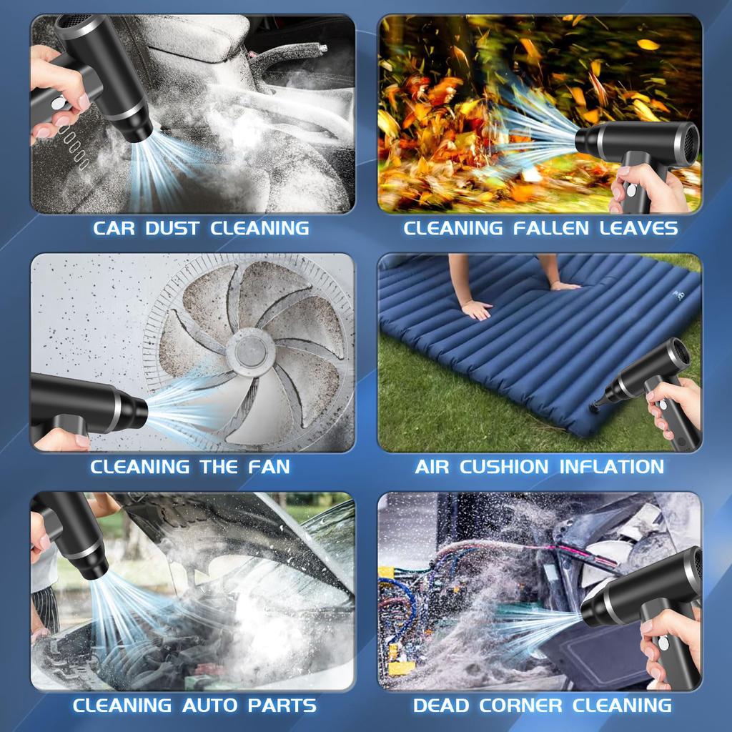 Пылесос 110000 об/мин Портативная щетка-пыльник Бесщеточный двигатель Аккумуляторный воздуходув Ручной воздуходув для пыли Автомобильные пылесосы Воздушный насос