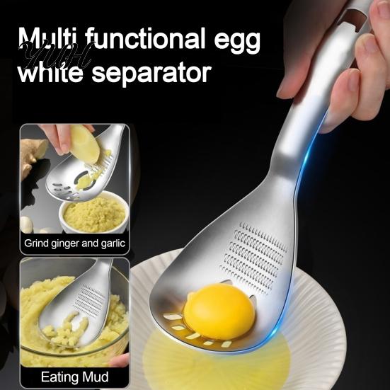Кухонный инструмент, безопасный для посудомоечной машины, slotted spoon из нержавеющей стали с открывалкой для бутылок и теркой для имбиря, мелкая терка для чеснока, ручная мельница для пюре