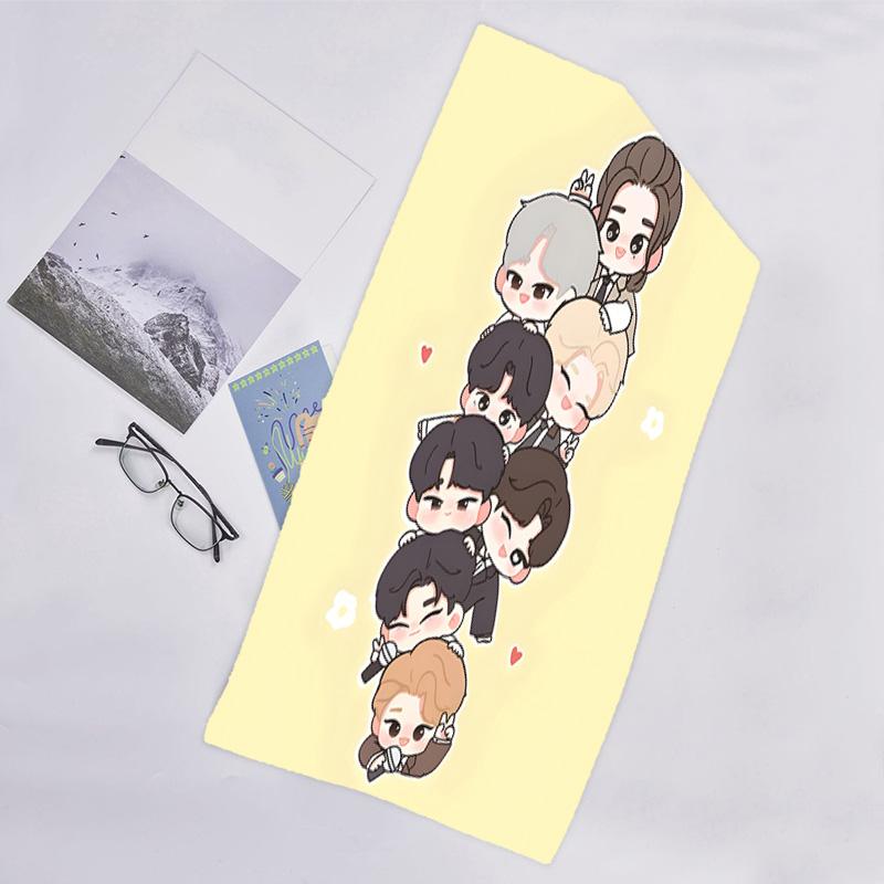1pc Kpop Team4 Beach Towel, Beach and Seaside Swimming Pool Equipment, Fashion Pattern, Rectangular, Travel Essentials