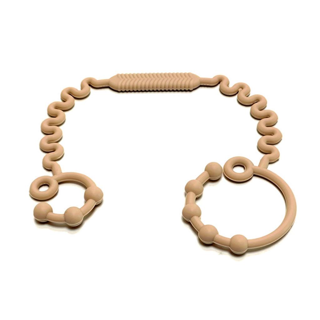 Food Grade Silicone Teether Hold Cup Catcher Toy Seat Belts Drinking Cup Holder Strap for Pushchair High Chair Car Seat