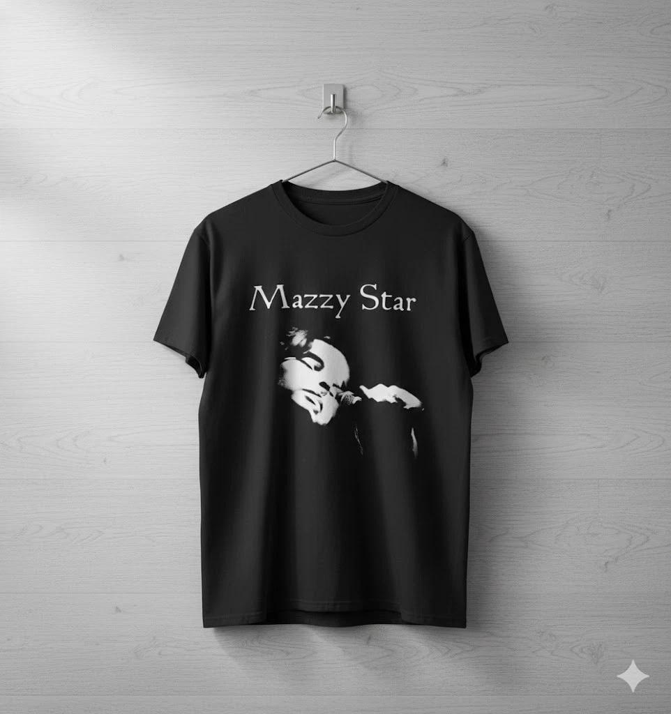 Men's and Women's T-shirts Mazzy Star Singer Portrait Graphic