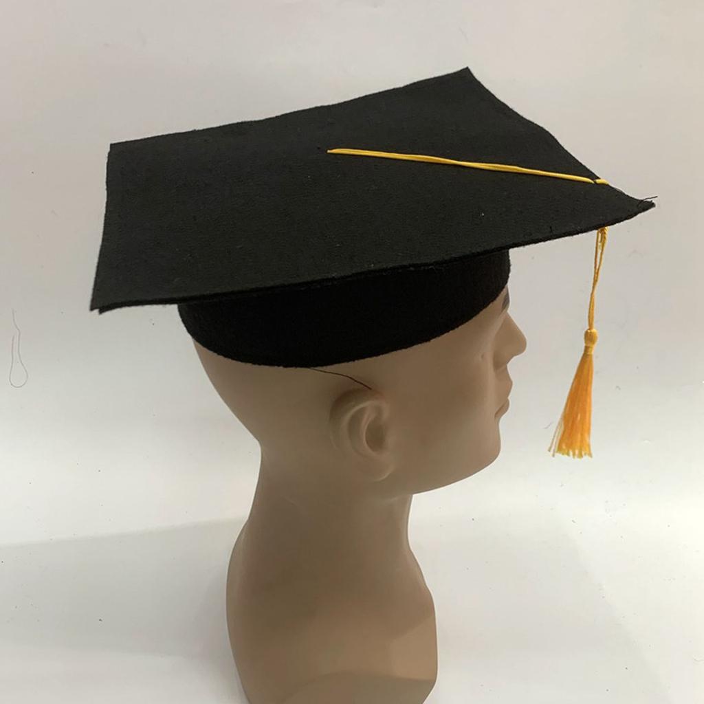 Нейтральная выпускная кепка для взрослых и детей с кисточкой для средней школы