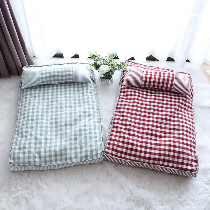 Всесезонный коврик для домашних животных, полностью съемный и моющийся, летний матрас для собак, матрас для будки, спальный коврик, корейское гнездо для кошек