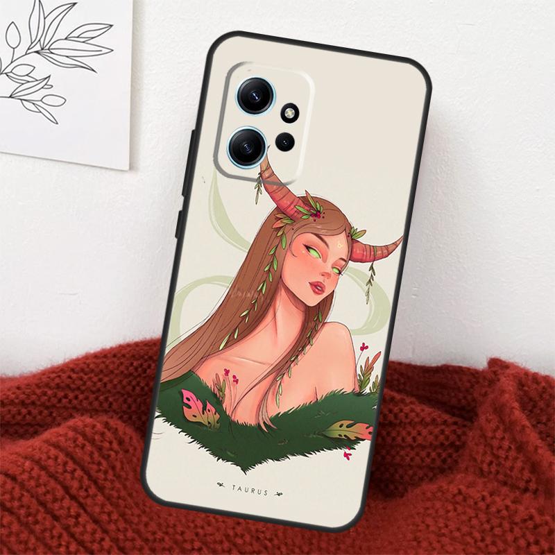 Чехол Horoscope Girl Scorpio Taurus Virgo для Xiaomi Redmi Note 13 10 11 12 14 15 Pro Plus Чехол для Redmi 15 15C 14C 10C 12C 13C