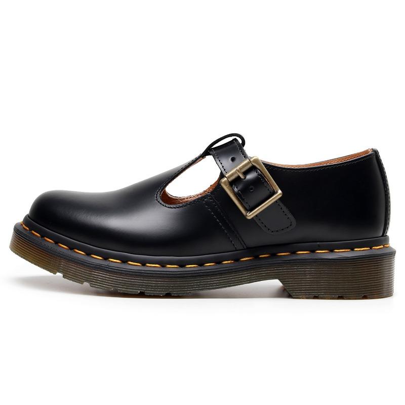 Women’s Mary Jane Strap Shoes – Low-Top Leather Casual Flats