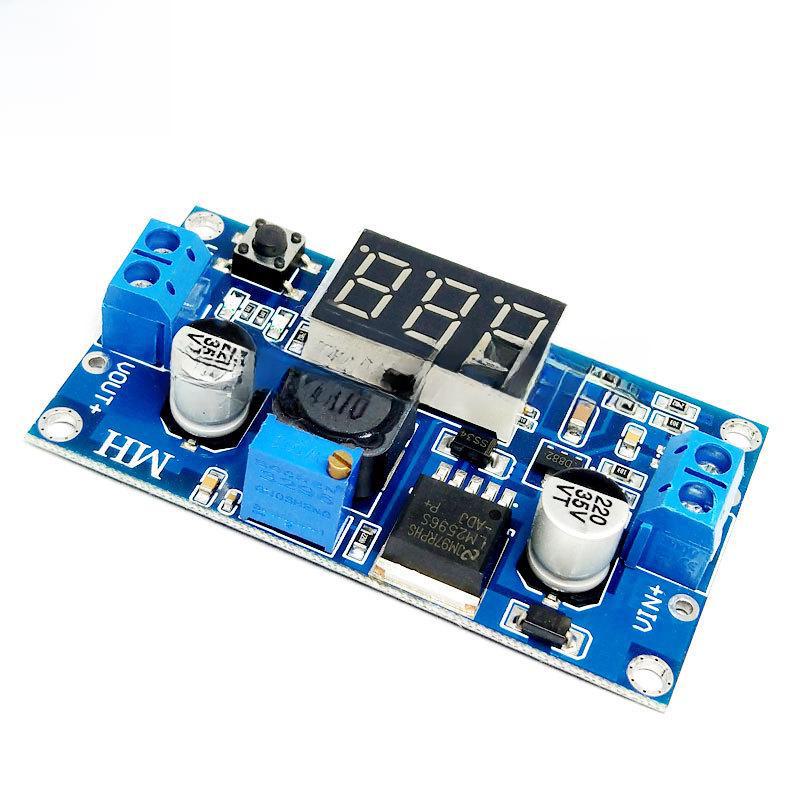 LM2596 DC-DC Adjustable Step-Down Module with Digital Voltmeter Display