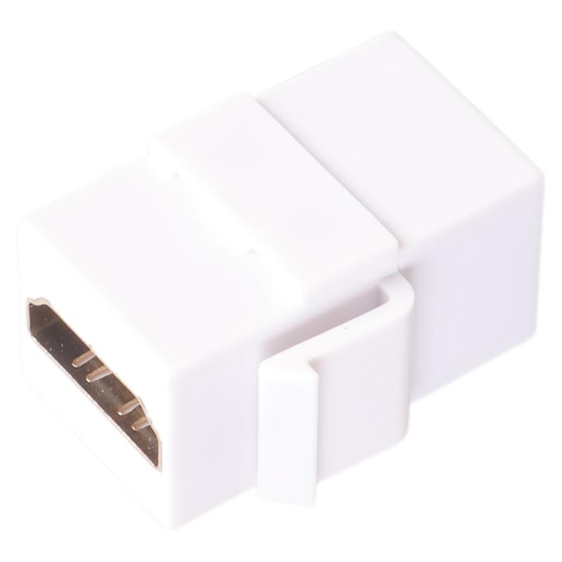 Адаптер-муфта Keystone Jack Female-Female для настенной панели, поддержка 4K видео, черный