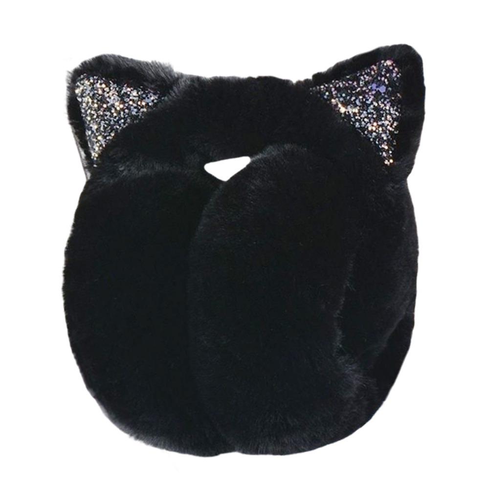 Cute Rabbit Design Animal Ear Earflap Hat Thickened Foldable Design Beanie Cap Cartoon Pattern Korean Style