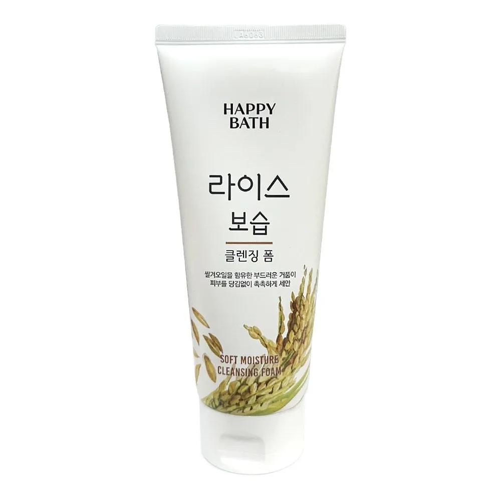 HAPPY BATH Rice Moisturizing Cleansing Foam 200ml (4 pieces)