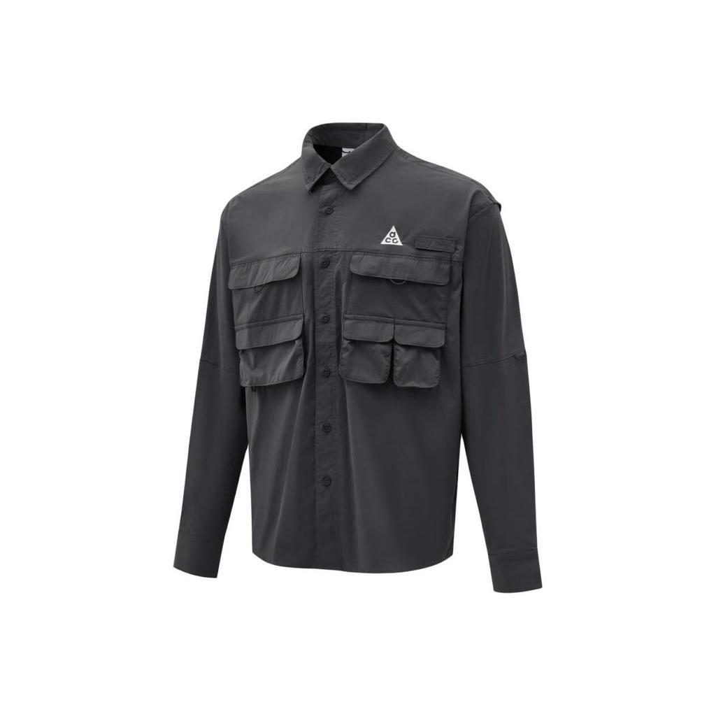Nike Серия ACG Как U Dfadv Uv Orb Удобная рубашка-поло на пуговицах с длинным рукавом Мужские рубашки HJ2466060